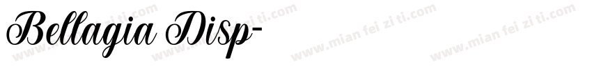 Bellagia Disp字体转换